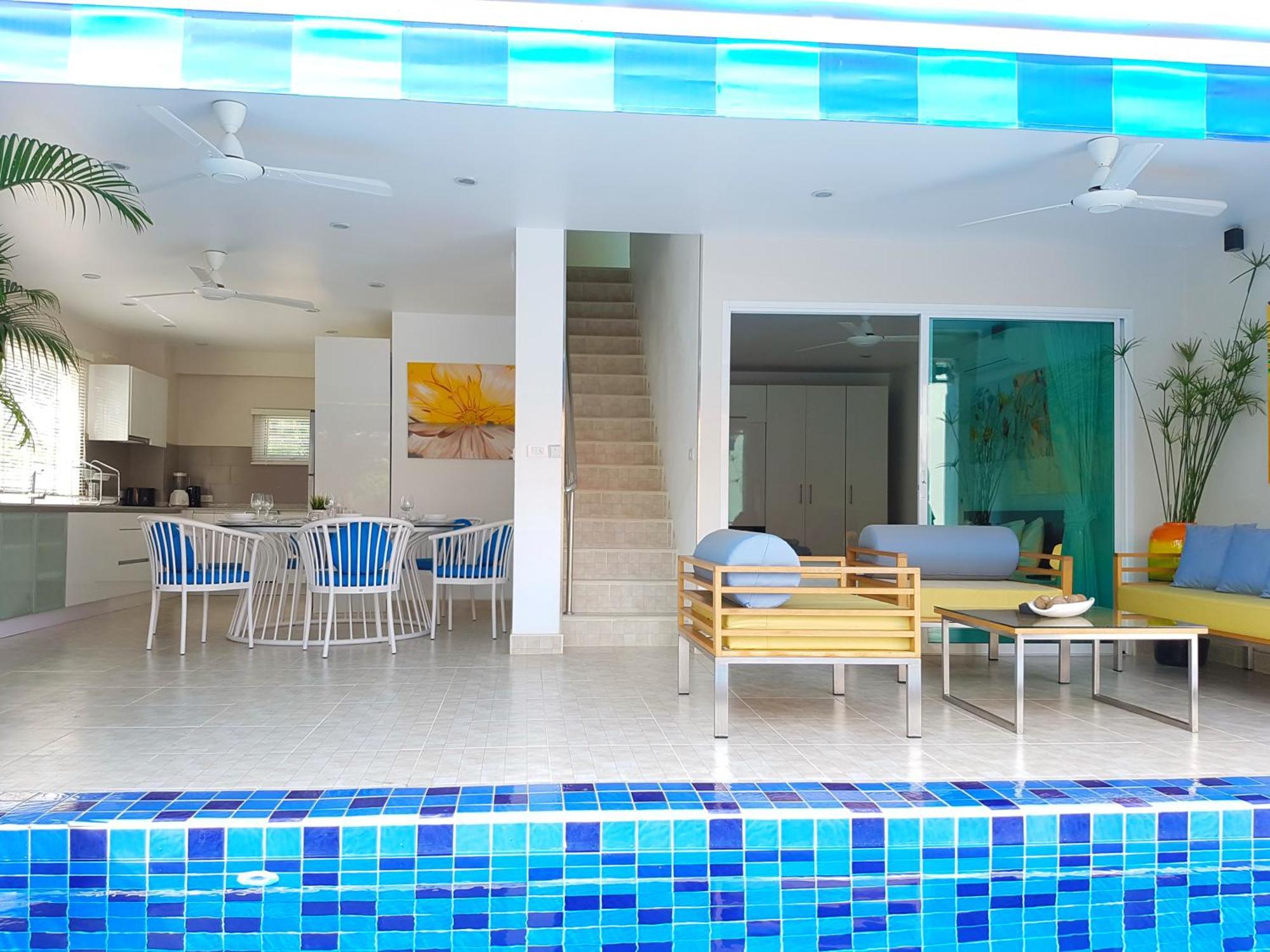 Beachside 3-Bedroom Townhouse W Private Pool At 70 Meters From Beach Ban Bang Po Exterior photo