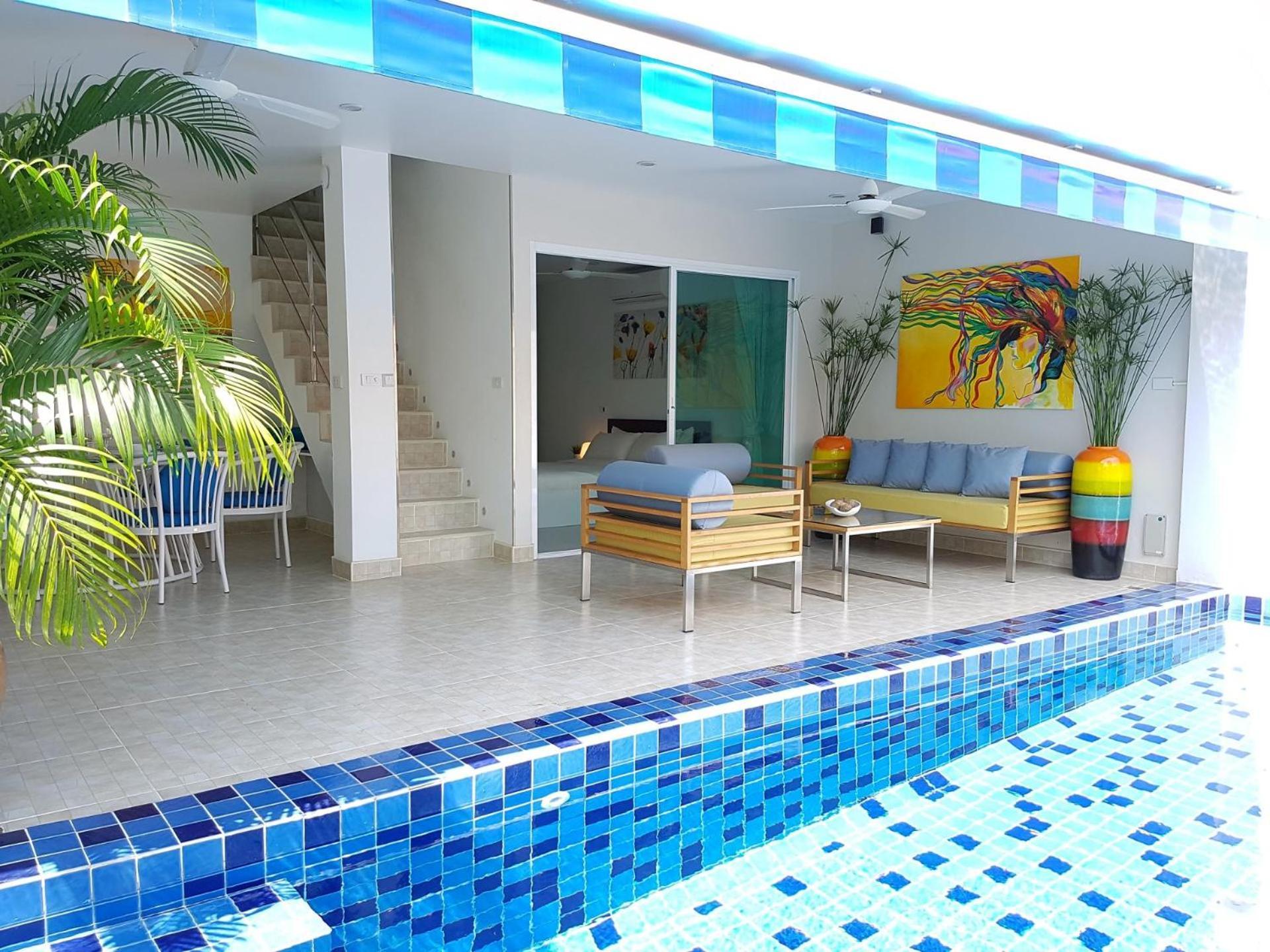 Beachside 3-Bedroom Townhouse W Private Pool At 70 Meters From Beach Ban Bang Po Exterior photo